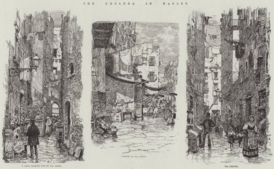 The Cholera in Naples by Amedee Forestier